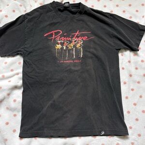 Primitive Black Tee with Graphic Design